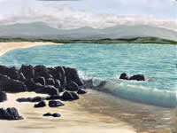 San Cristobal Beach, Galapagos Islands by Nelson Hammer